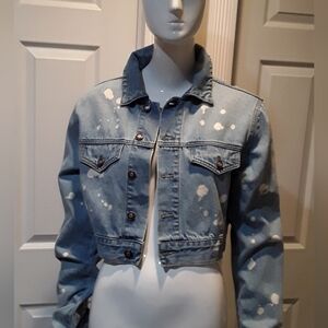 TWELVE BY ON TWELFTH Denim  grommet jacket